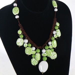 KAZURI Beautiful Green 18 in Handmade Necklace